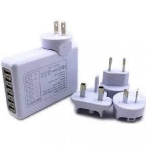 CHARGEUR DE VOYAGE USB À 6 PORTS TOUT EN UN ( TC02 )