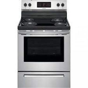 CUISINIÈRE ÉLECTRIQUE À SERPENTINS 5,3 PI³ / 30" EN ACIER INOXYDABLE *PRODUIT NEUF* FRIGIDAIRE