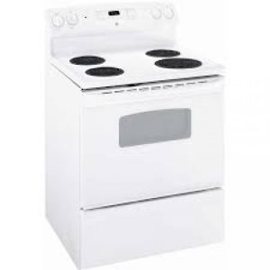 CUISINIÈRE ÉLECTRIQUE À SERPENTINS DE 30" / 5.0 PI³ BLANCHE *PRODUIT NEUF* GE