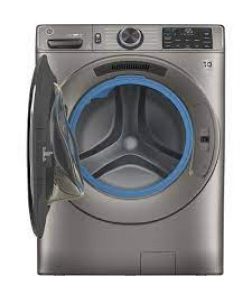 Laveuse à Vapeur à Chargement Frontal HE de 5,5 pi³ Nickel Satiné de GE ( GFW650SPNSN )