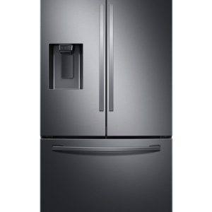 RÉFRIGÉRATEUR DE 27 PI³ / 36 PO AVEC DISTRIBUTEUR DE GLAÇONS/EAU EN ACIER INOXYDABLE NOIR *PRODUIT NEUF* SAMSUNG ( RF27T5201SG )